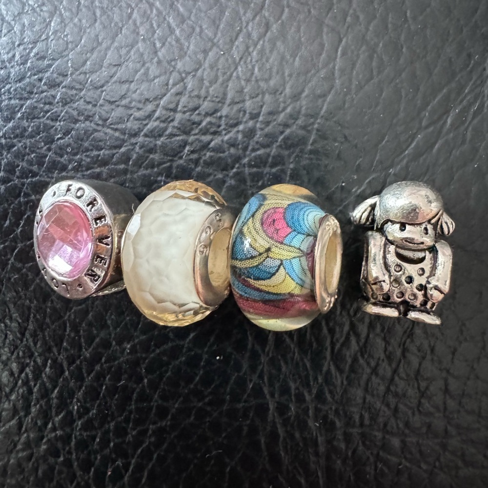 Charming Bead Bundle – Forever Pink Gemstone and beads Charm Set